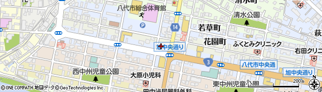 魚民 八代旭中央通店周辺の地図
