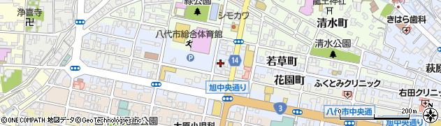 熊本県信用保証協会八代支所周辺の地図