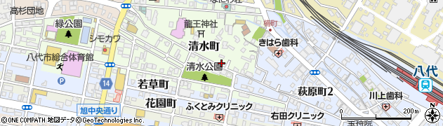 熊本県八代市清水町2-29周辺の地図