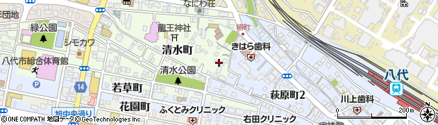 熊本県八代市清水町2-15周辺の地図