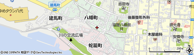 熊本県八代市八幡町6-25周辺の地図