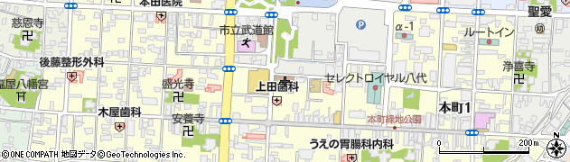 ゆうちょ銀行八代店 ＡＴＭ周辺の地図