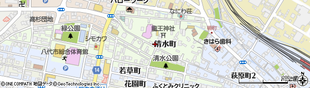 熊本県八代市清水町2-40周辺の地図