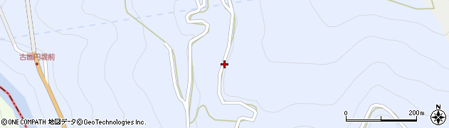 宮崎県東臼杵郡諸塚村七ツ山松の平周辺の地図