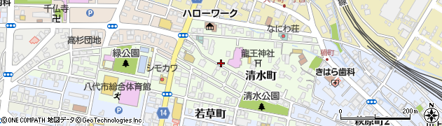 熊本県八代市清水町2-48周辺の地図