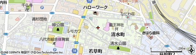 熊本県八代市清水町2-49周辺の地図