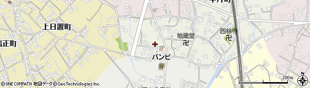 熊本県八代市中片町58周辺の地図