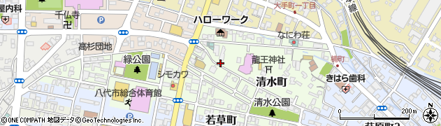 熊本県八代市清水町2-51周辺の地図