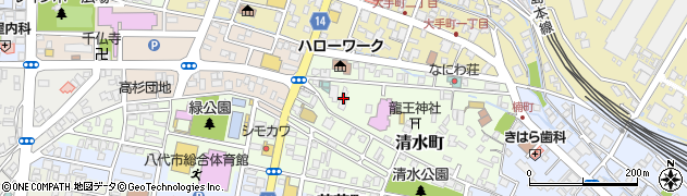 熊本県八代市清水町2-69周辺の地図