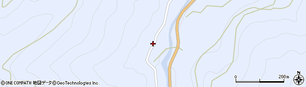 椎葉村役場　鹿野遊保育所周辺の地図