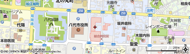 熊本県八代市通町10周辺の地図