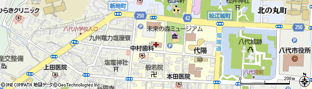 熊本地方法務局八代支局　不動産・法人証明書窓口周辺の地図