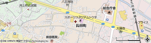 熊本県八代市長田町周辺の地図