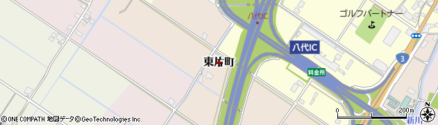 熊本県八代市東片町周辺の地図
