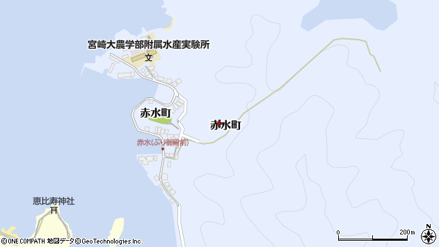 〒889-0517 宮崎県延岡市赤水町の地図