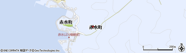 宮崎県延岡市赤水町周辺の地図