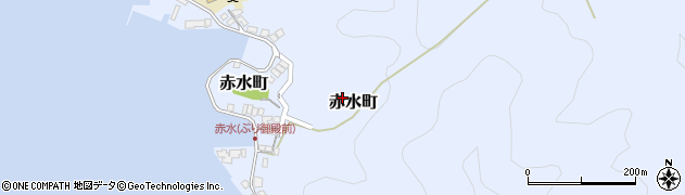 宮崎県延岡市赤水町周辺の地図