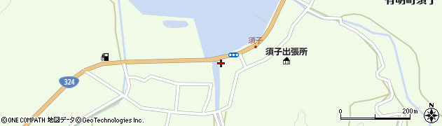 須子郵便局周辺の地図