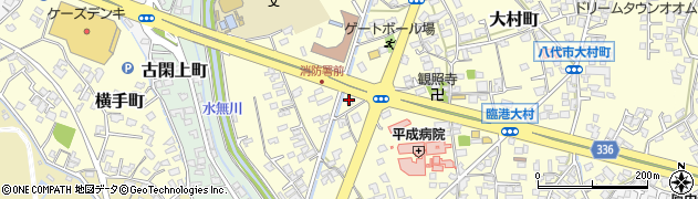 カメラの中野八代大村店周辺の地図