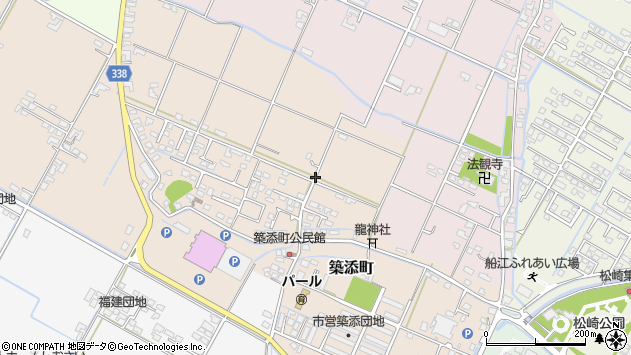 〒866-0015 熊本県八代市築添町の地図