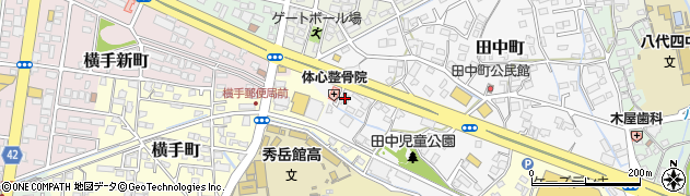 熊本県八代市田中町492周辺の地図