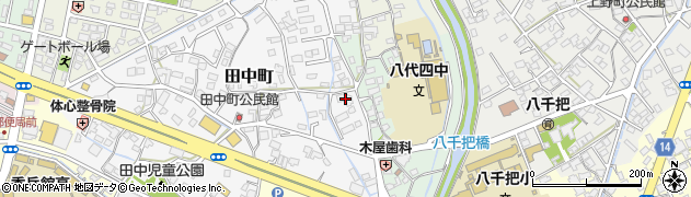 熊本県八代市田中町11周辺の地図