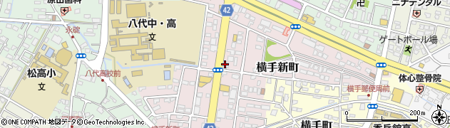 東進衛星予備校八代松江通り校周辺の地図