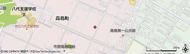 熊本県八代市高島町周辺の地図