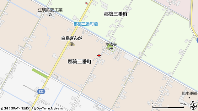 〒866-0023 熊本県八代市郡築二番町の地図