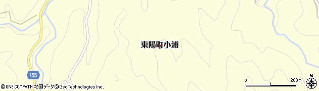 熊本県八代市東陽町小浦周辺の地図