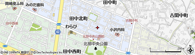 熊本県八代市田中北町10周辺の地図