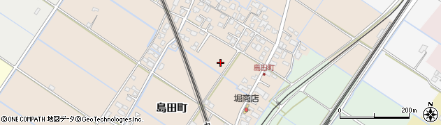 熊本県八代市島田町周辺の地図