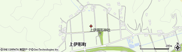 宮崎県延岡市上伊形町周辺の地図