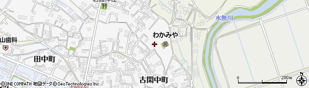 熊本県八代市古閑中町1350周辺の地図