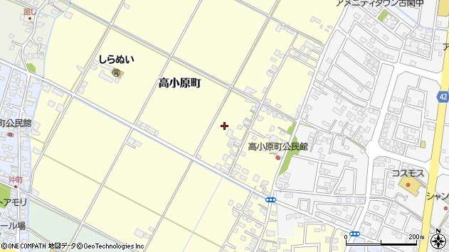 〒866-0012 熊本県八代市高小原町の地図