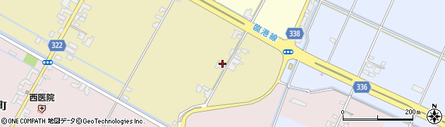 熊本県八代市郡築五番町14周辺の地図