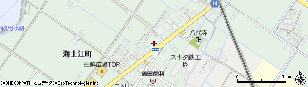 ホワイト急便　海士江店周辺の地図