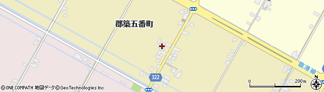 熊本県八代市郡築五番町52周辺の地図