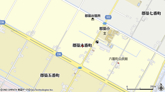〒866-0007 熊本県八代市郡築六番町の地図