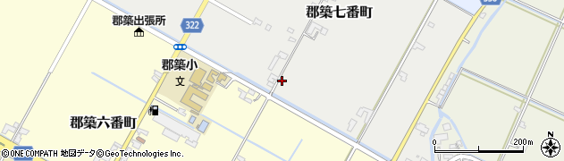 熊本県八代市郡築七番町25周辺の地図