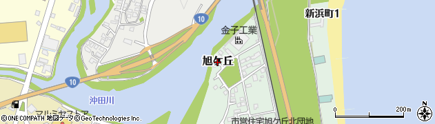 宮崎県延岡市旭ケ丘周辺の地図