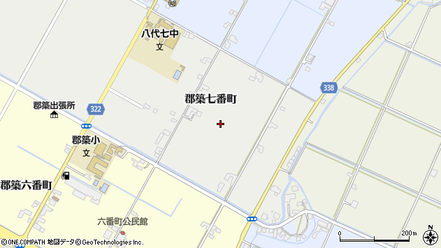 〒866-0006 熊本県八代市郡築七番町の地図