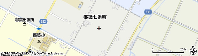 熊本県八代市郡築七番町周辺の地図