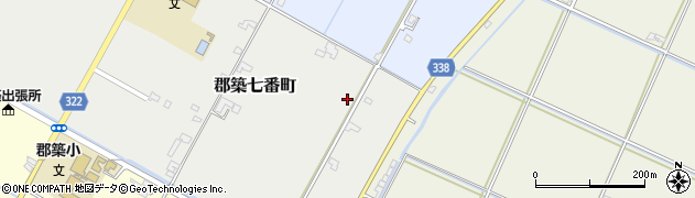 熊本県八代市郡築七番町22周辺の地図