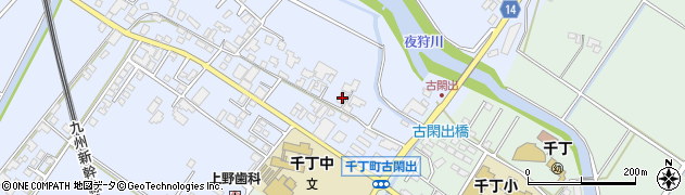 熊本県八代市千丁町古閑出547周辺の地図