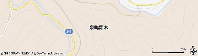 熊本県八代市泉町栗木周辺の地図