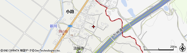 熊本県八代市岡町（小路）周辺の地図