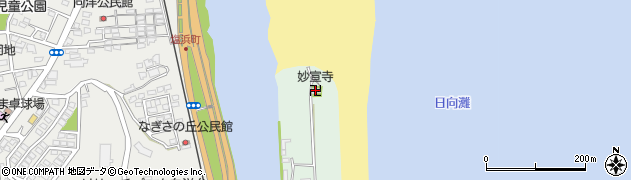 妙宣寺周辺の地図