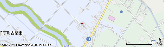 熊本県八代市千丁町古閑出658周辺の地図