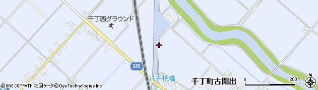 熊本県八代市千丁町古閑出周辺の地図